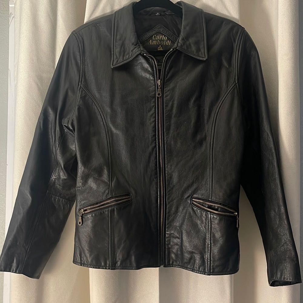 Vintage Carlo Amboldi Leather Jacket